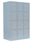 Preview: Schließfachschrank aus Stahl mit 12 Türen : H 1800 x B 1185 x T 500 mm (Abteilbreite 400 mm)